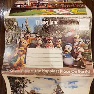 Vintage Disneyland Postcard Book-26 photos